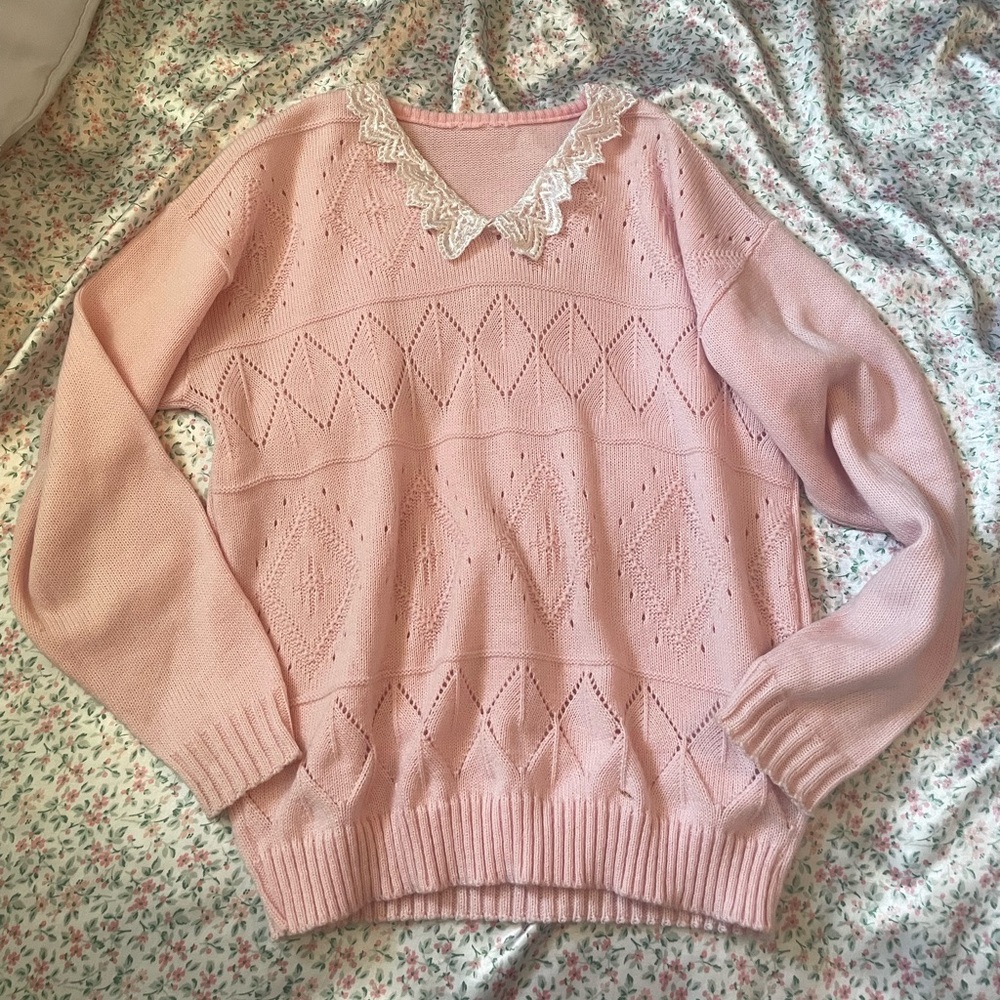 Pink Knit Sweater